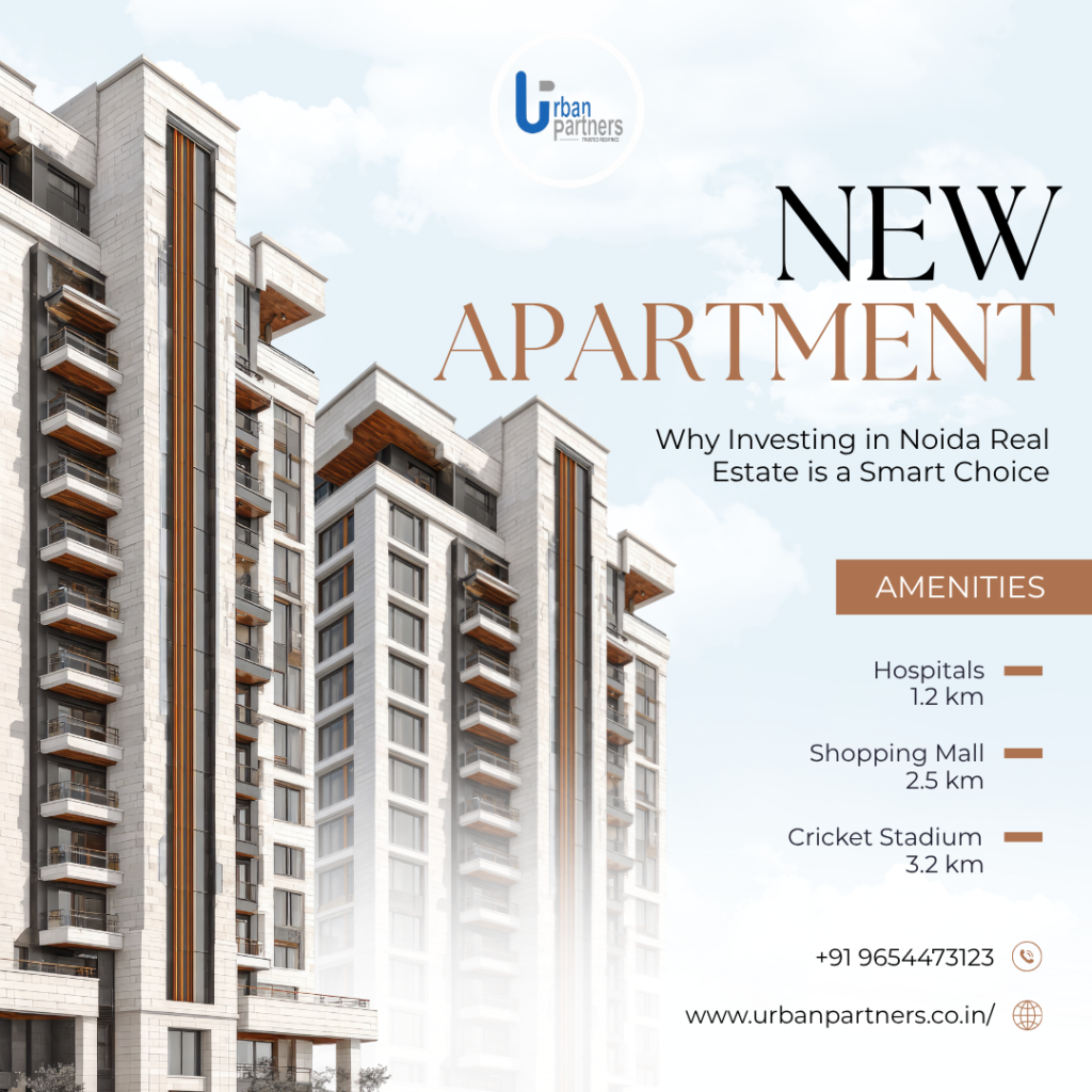 Property dealer in Gaur City comparing flats and investment opportunities